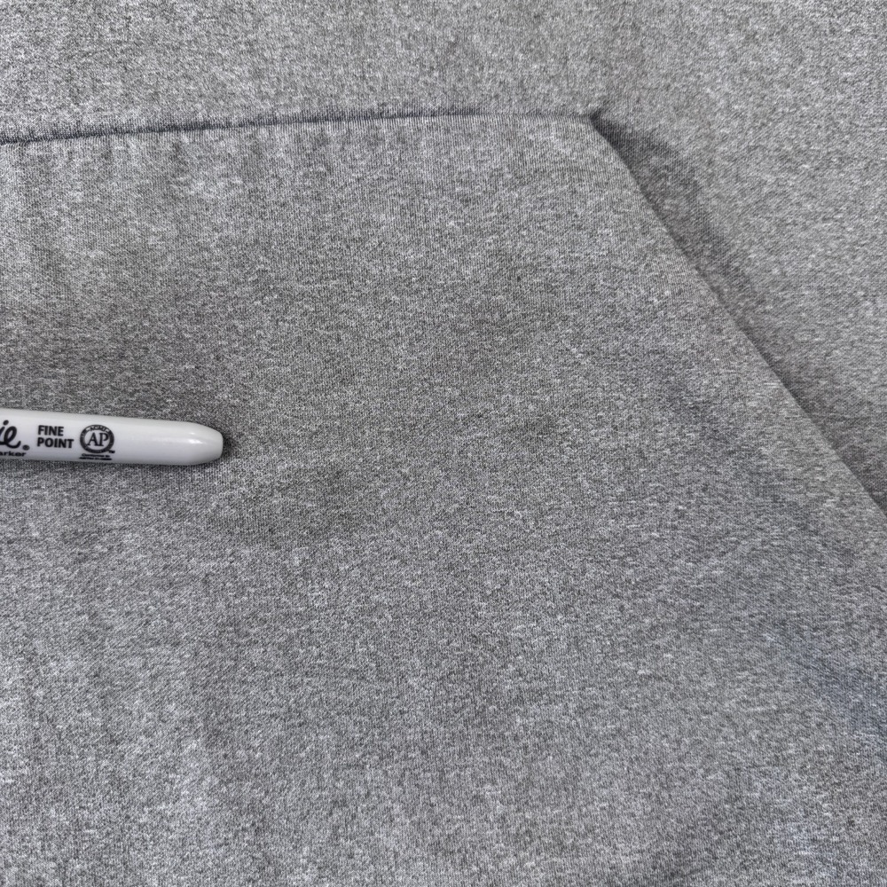Nike Swoosh Hoodie Men's XL Gray Dri Fit Logo Skate Grunge Check Sweatshirt Y2K - Picture 2 of 7